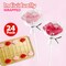4E's Novelty 24 Pack Lip Lollipops, Individually Wrapped Lips Lollipop Bulk Lip Shaped Candy, Valentines Lollipops Party Favors for Kids Party, Valentine Candy Lollipop Fun Classroom Exchange